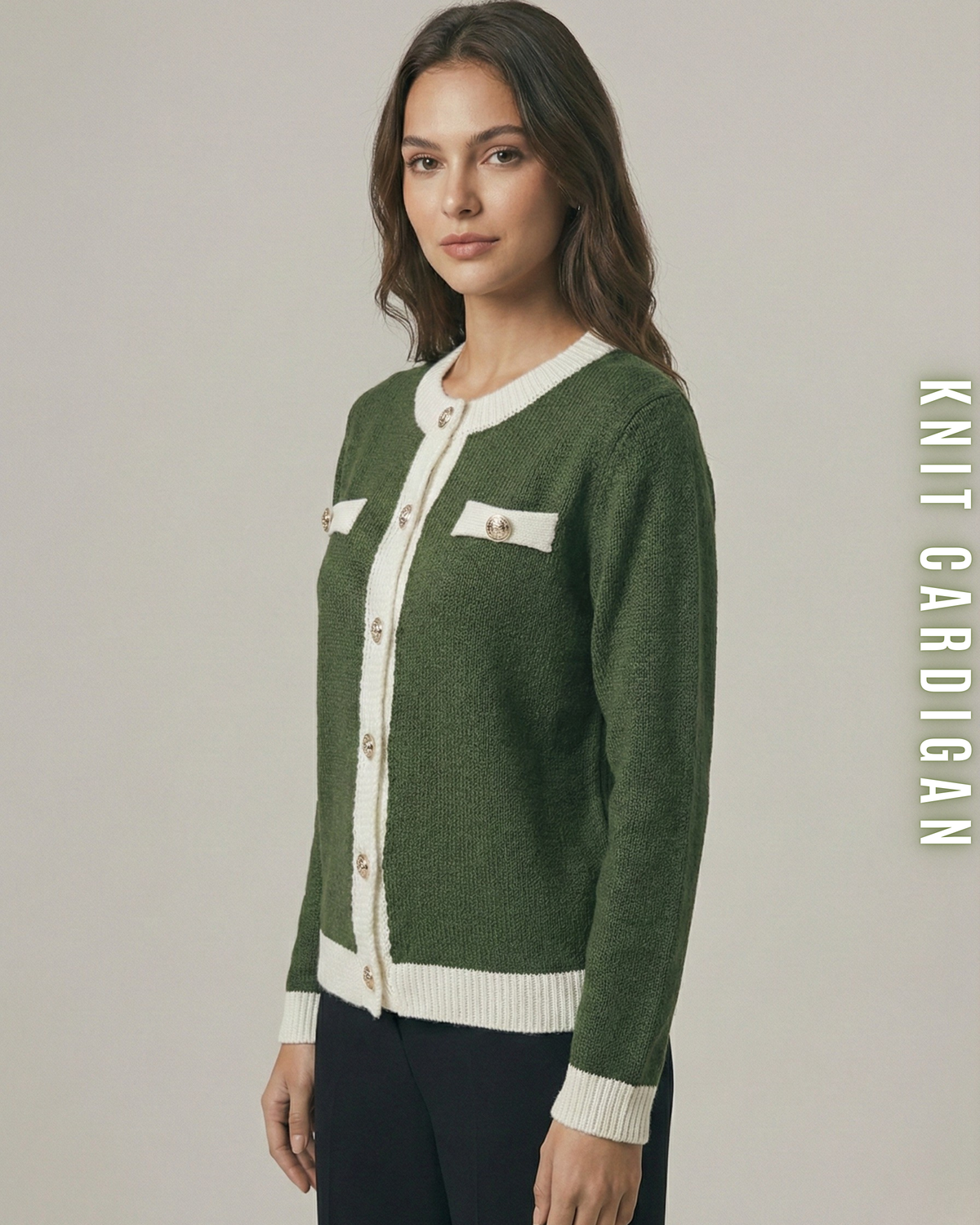 Strick Cardigan im Parisian Chic