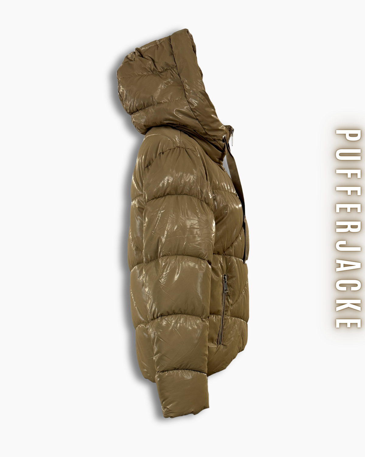 Glanz Pufferjacke Kurz