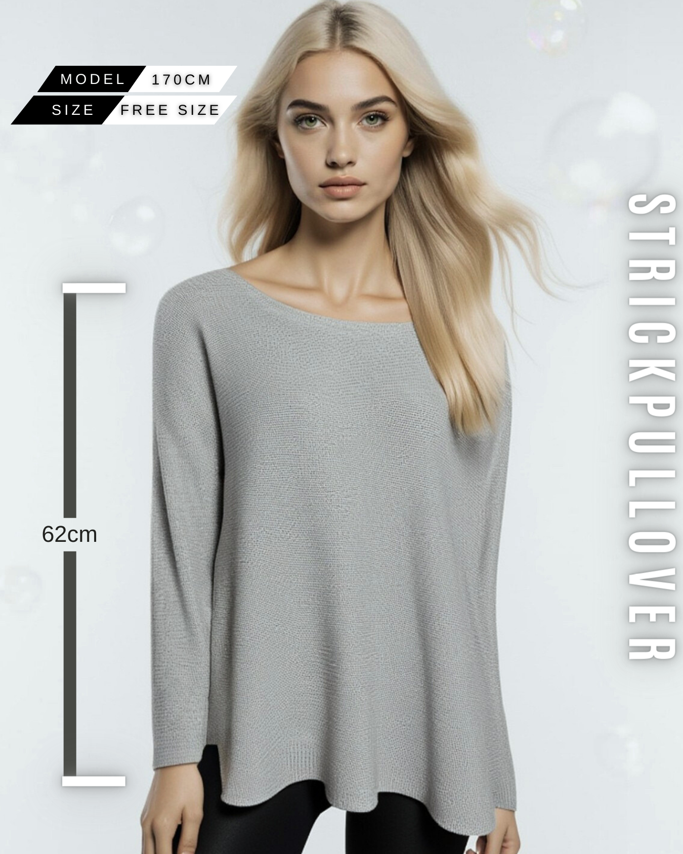 Oversized Strickpullover – Lässiger Feinstrick