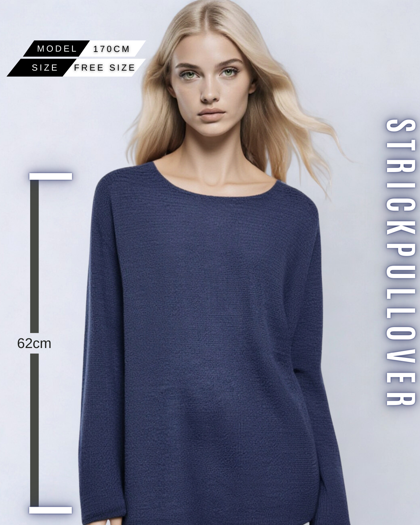 Oversized Strickpullover – Lässiger Feinstrick