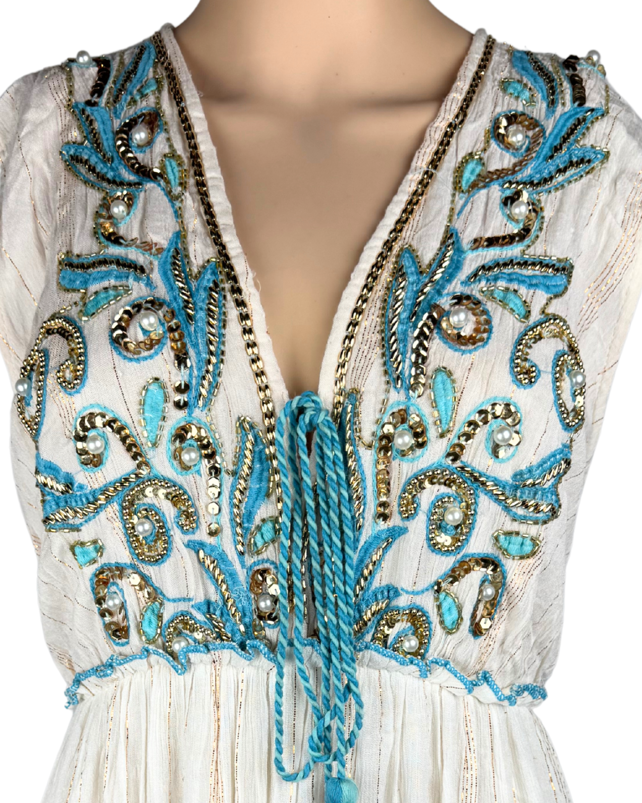 Boho-Maxikleid – Ärmellos