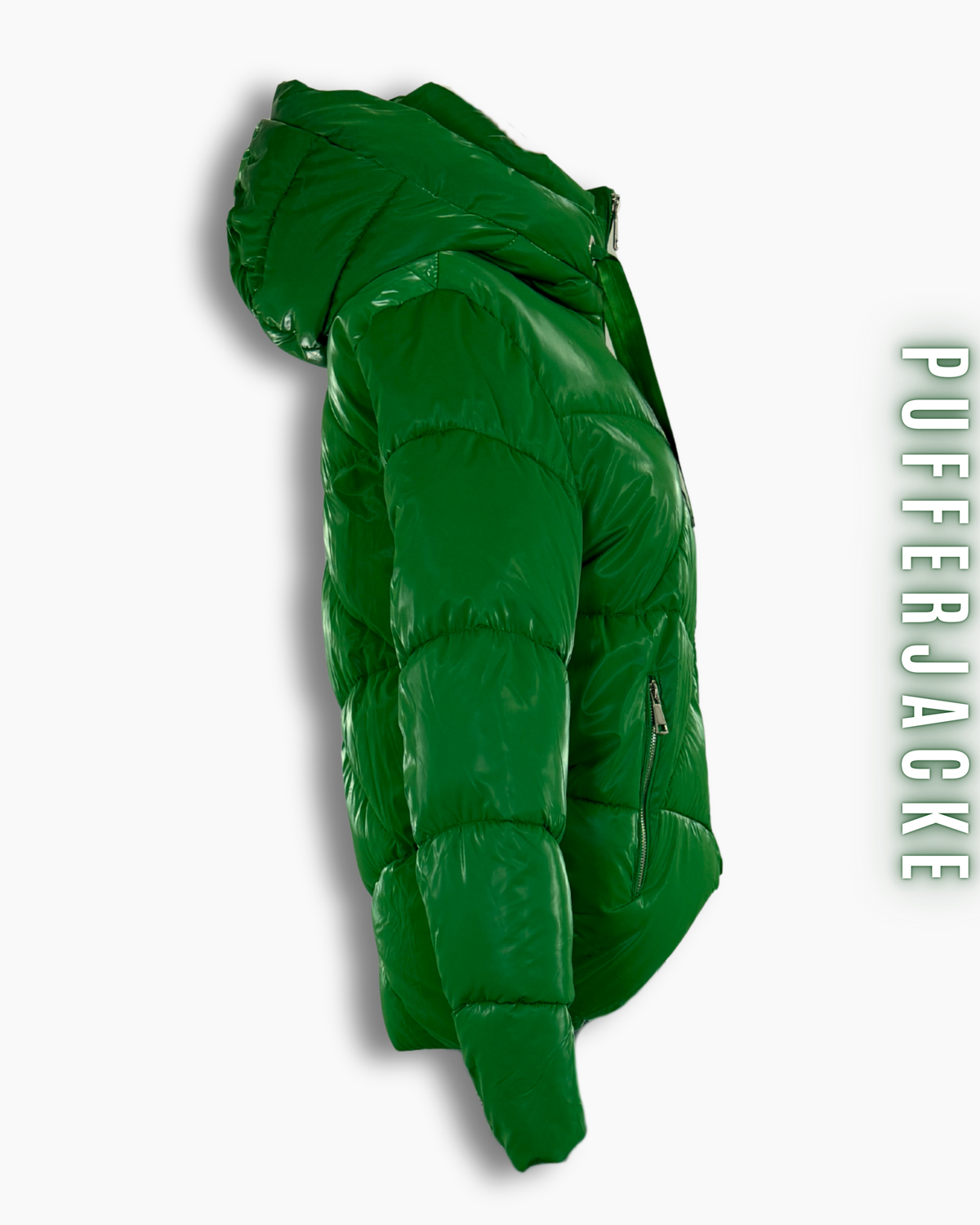 Glanz Pufferjacke Kurz