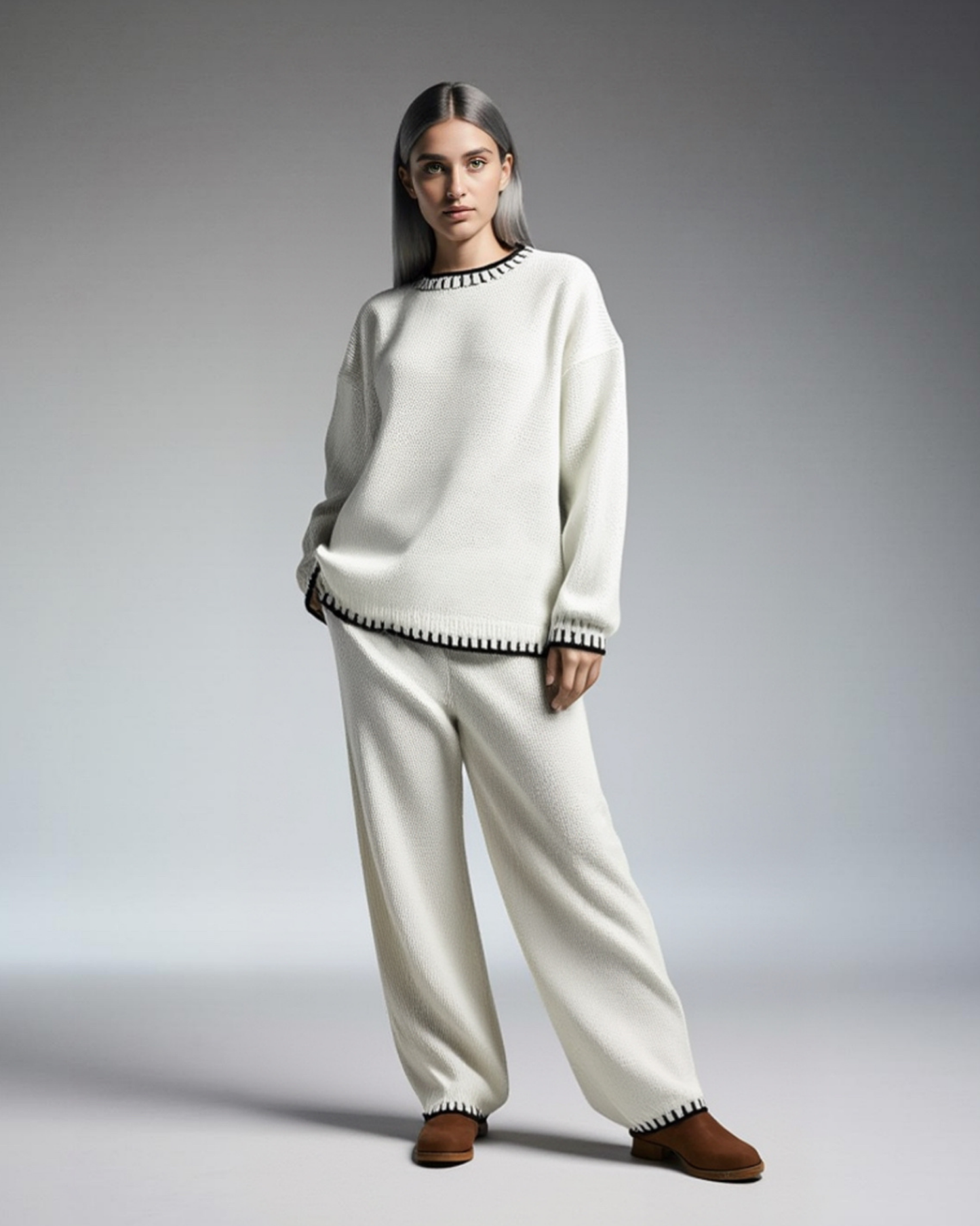 Kuscheliger Strick-Loungewear