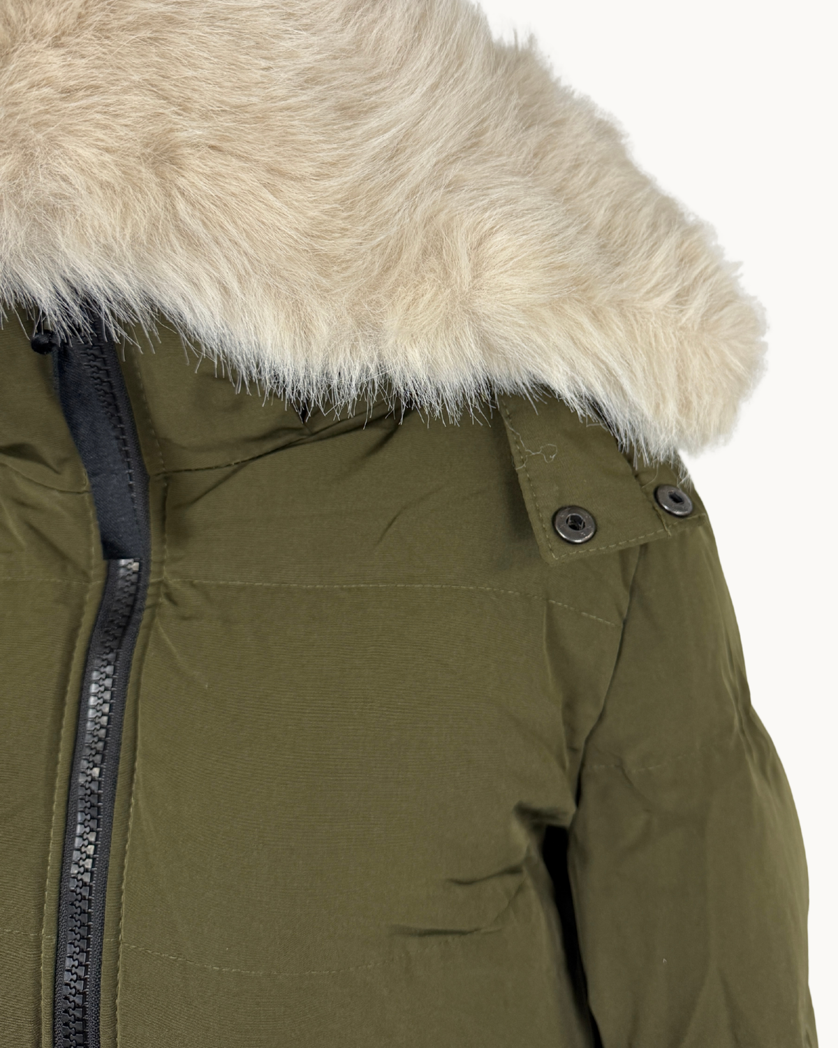 Langer Steppmantel "Arctic" - Kapuze