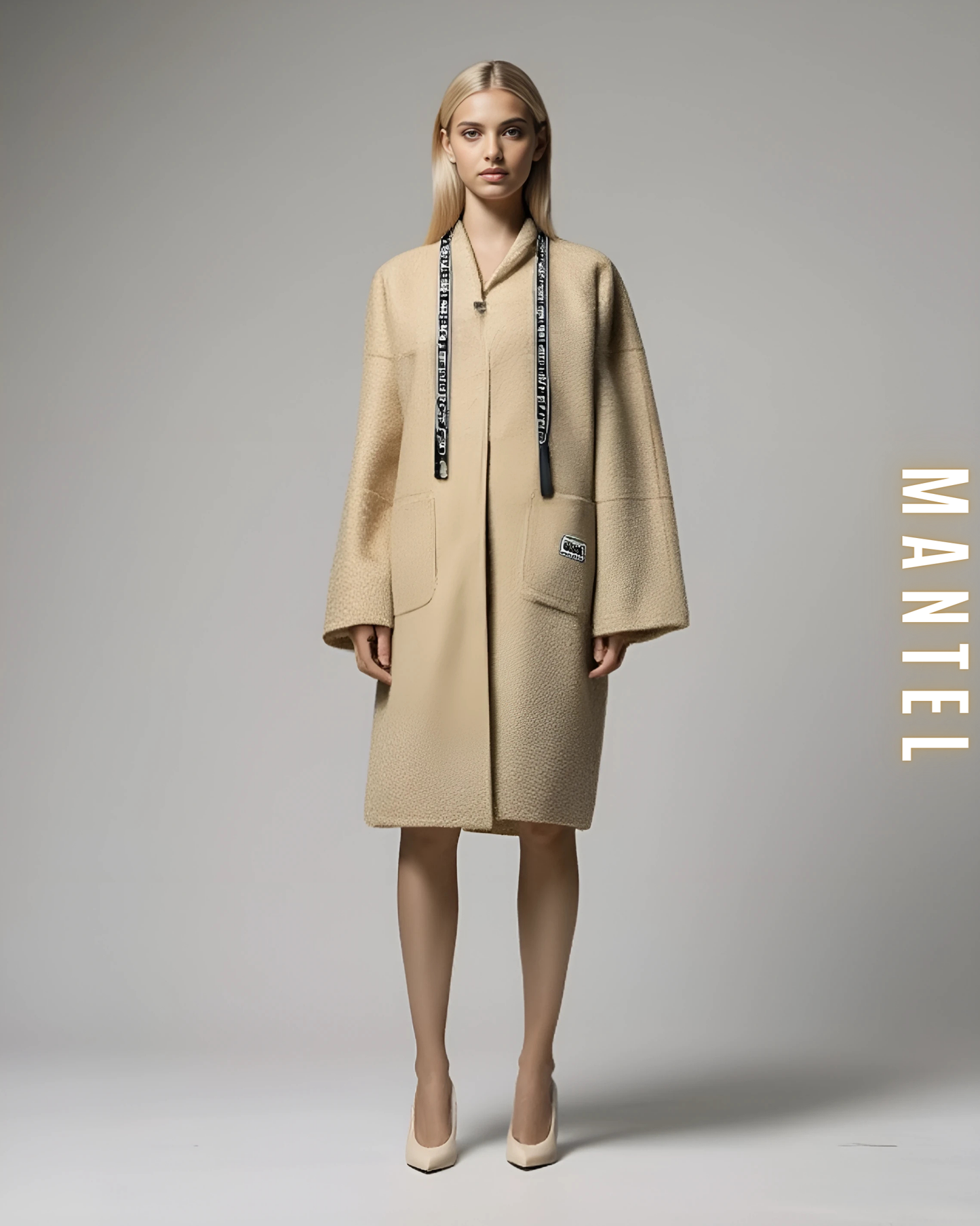 Teddy Mantel mit Kapuze