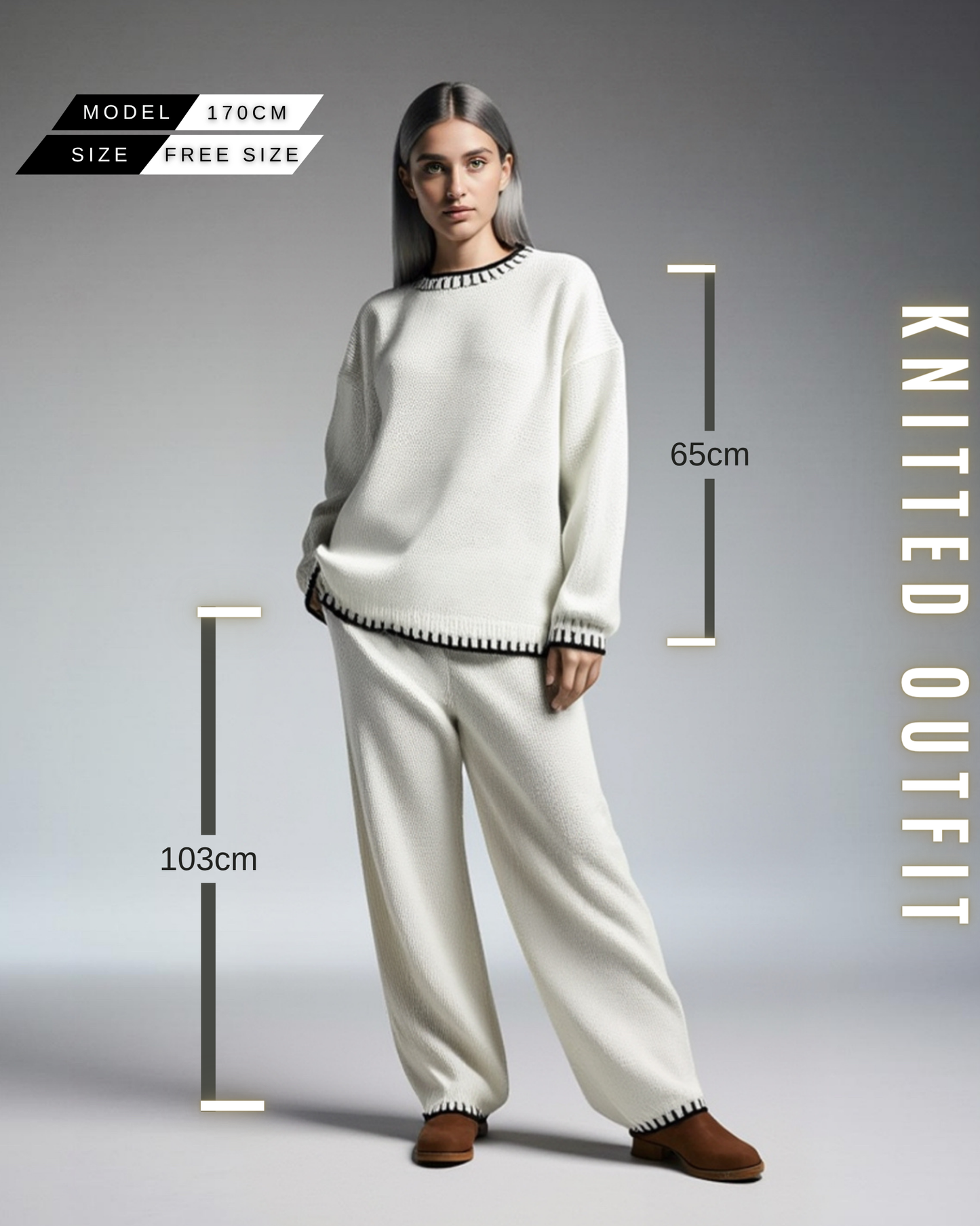 Kuscheliger Strick-Loungewear