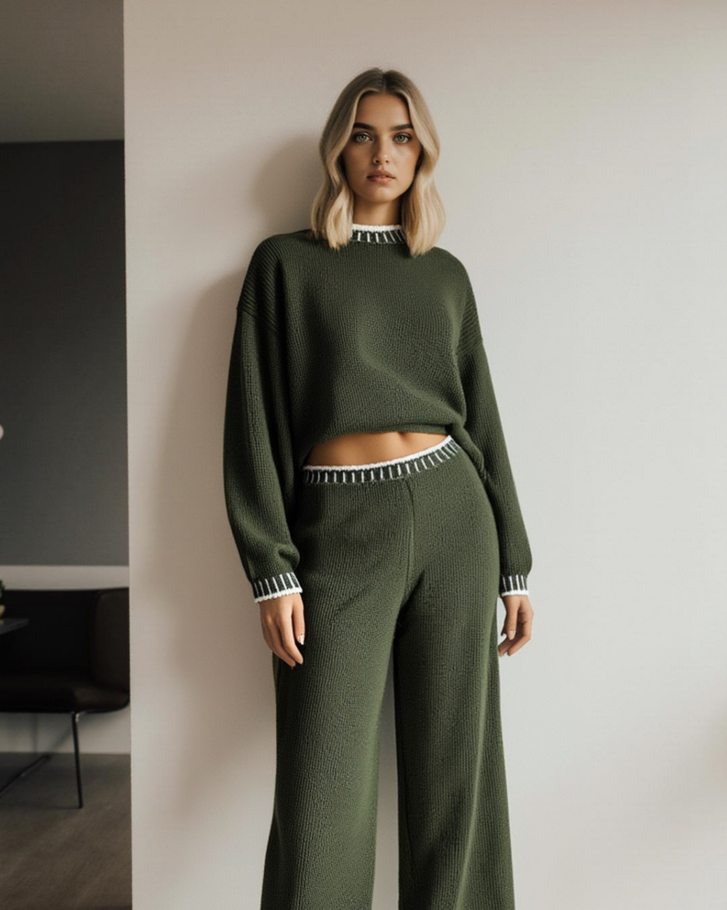 Kuscheliger Strick-Loungewear