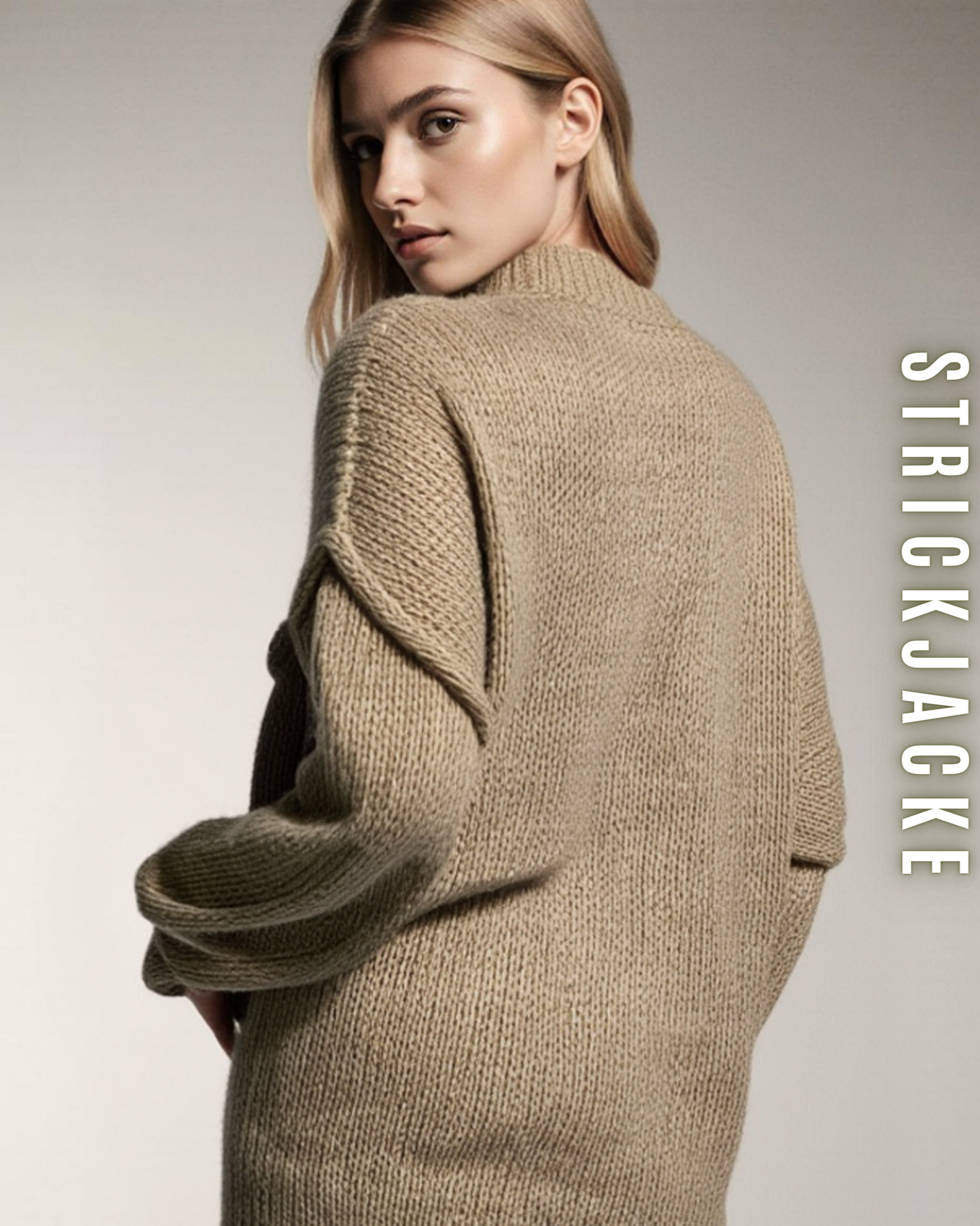 Strickjacke mit Glanzknöpfe