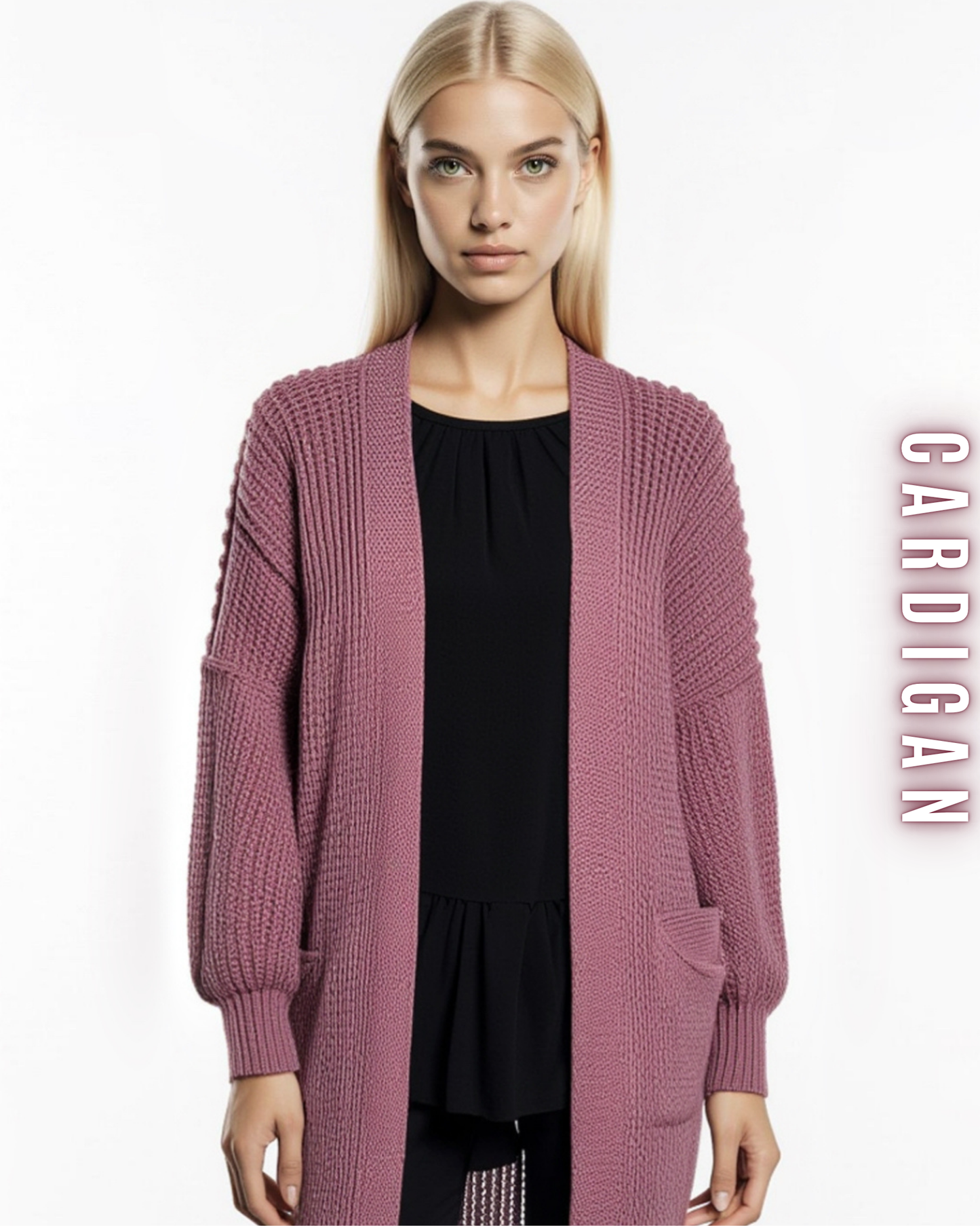 Langer Grobstrick Cardigan