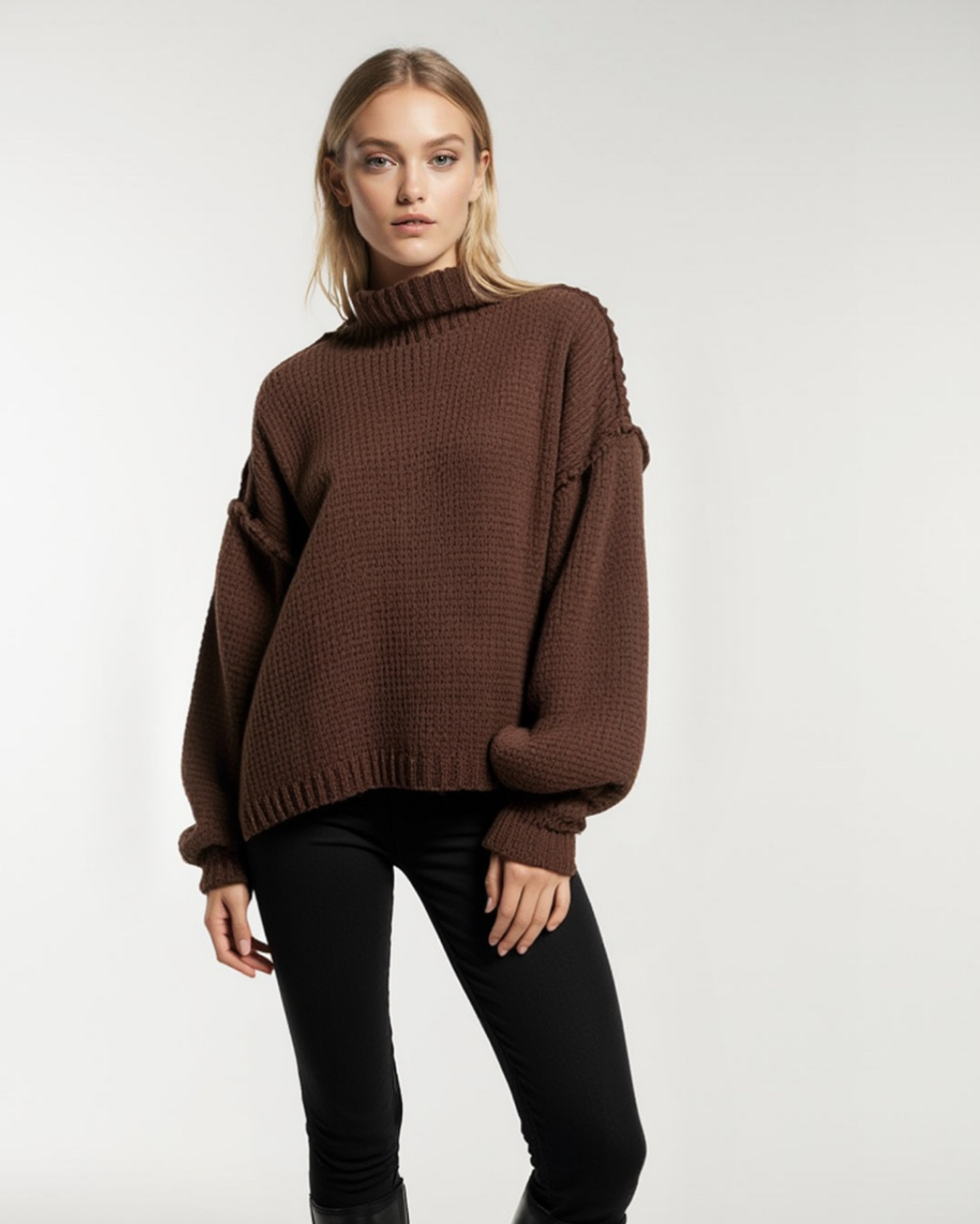 Eleganter Oversize-Strickpullover