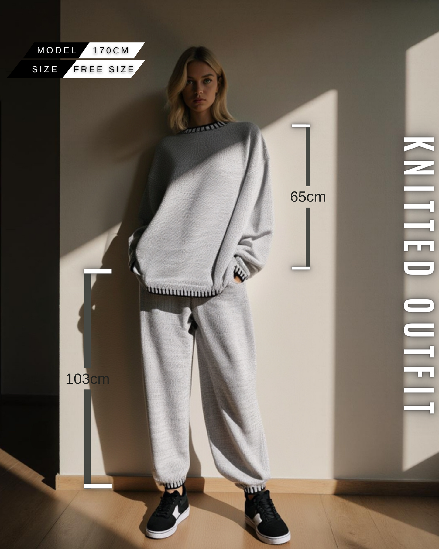 Kuscheliger Strick-Loungewear