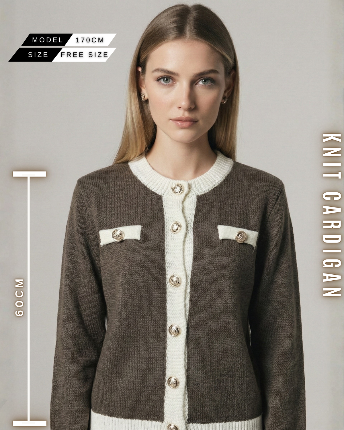 Strick Cardigan im Parisian Chic