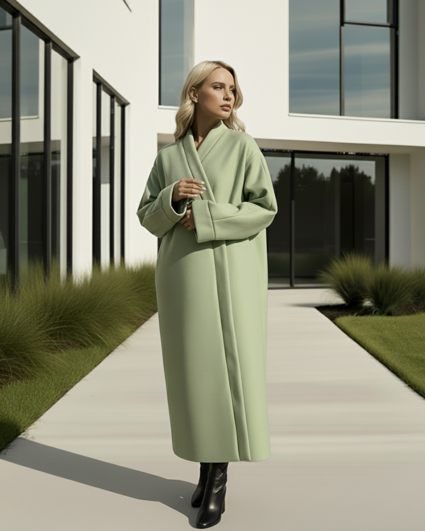 Luxus Wollmantel Oversize