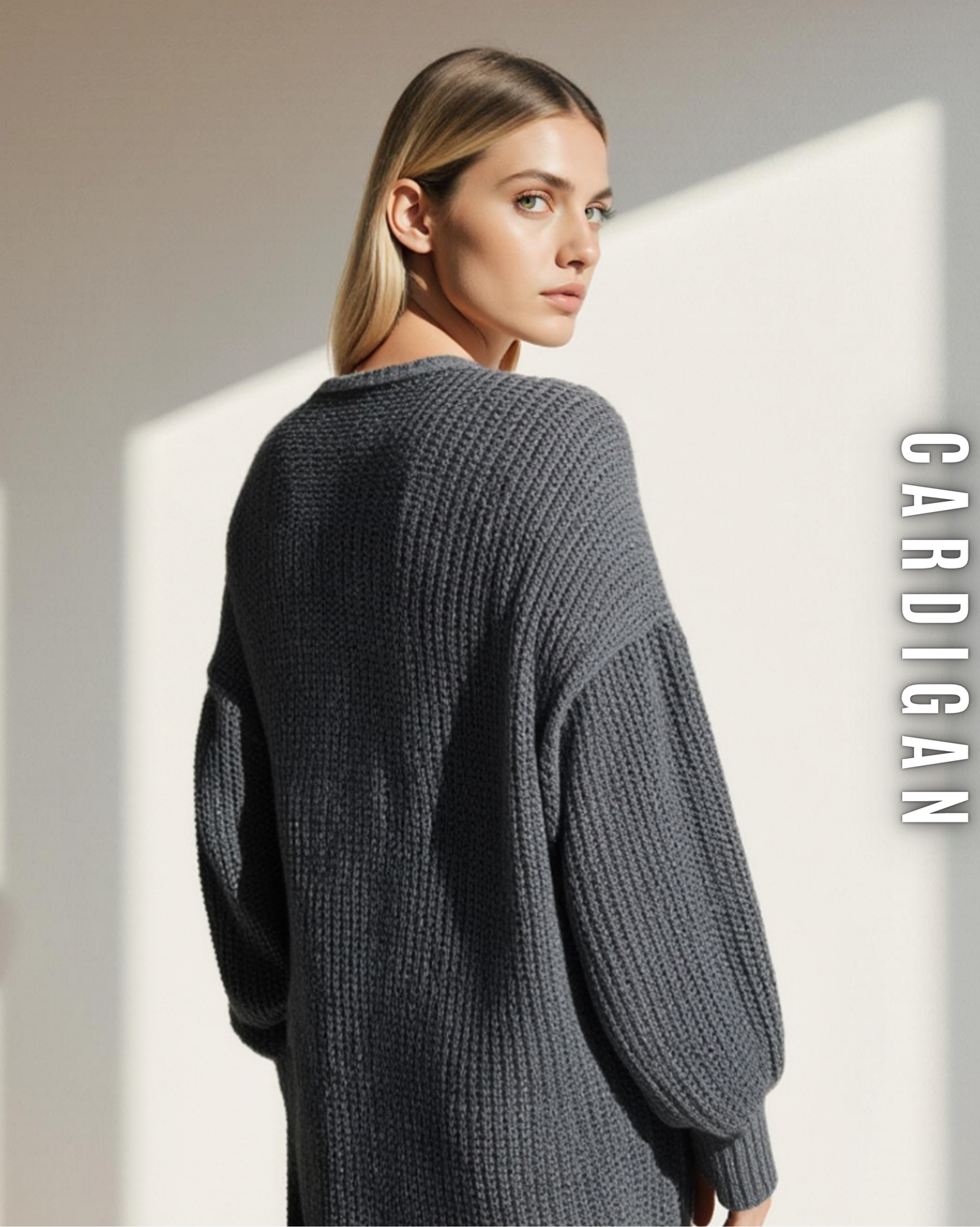 Langer Grobstrick Cardigan
