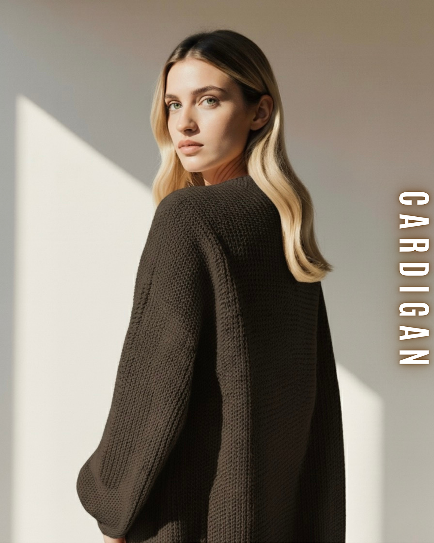 Langer Grobstrick Cardigan