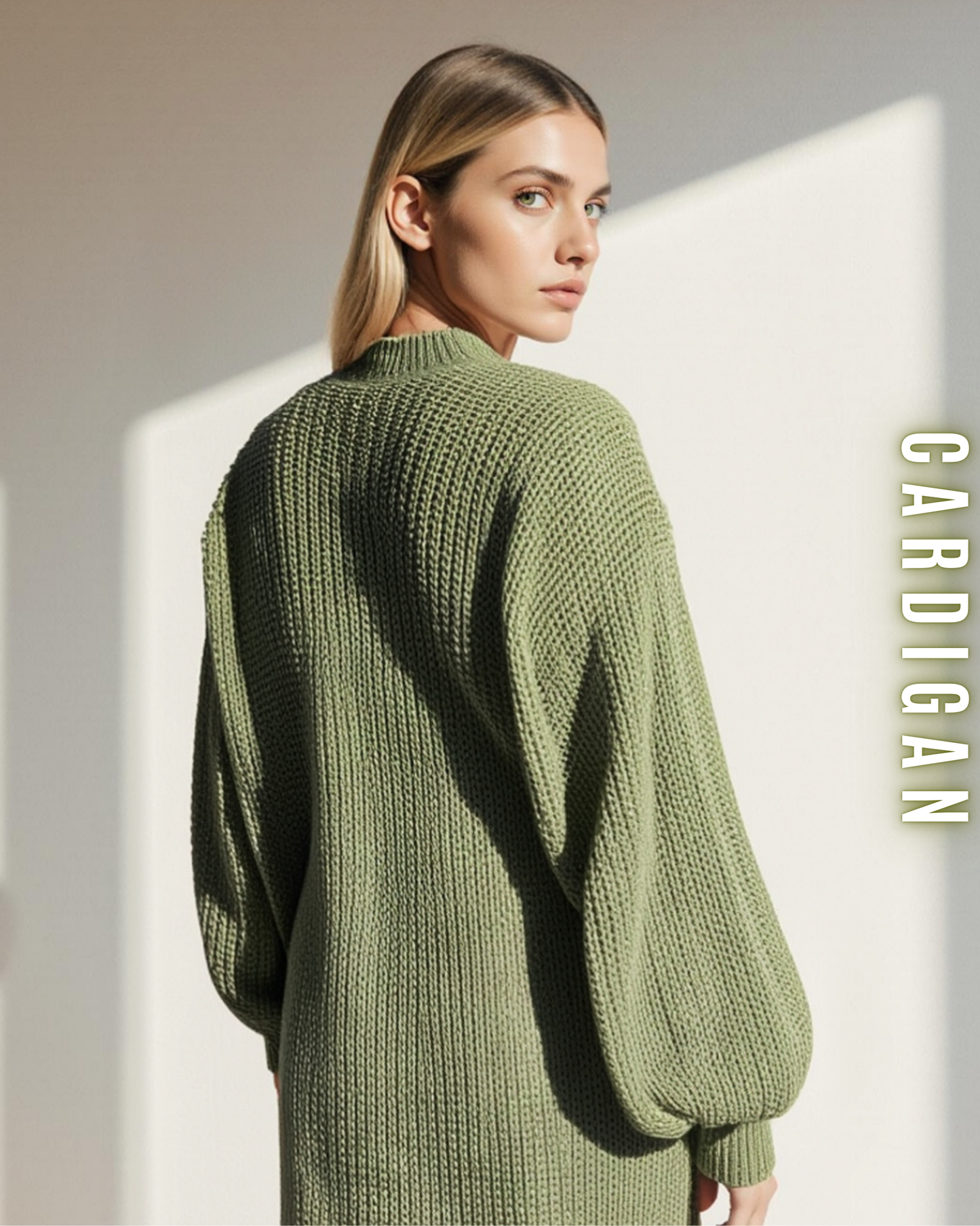 Langer Grobstrick Cardigan