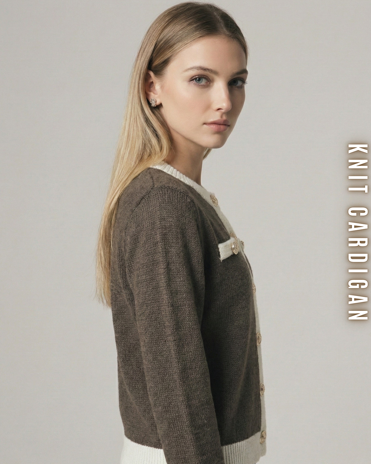 Strick Cardigan im Parisian Chic