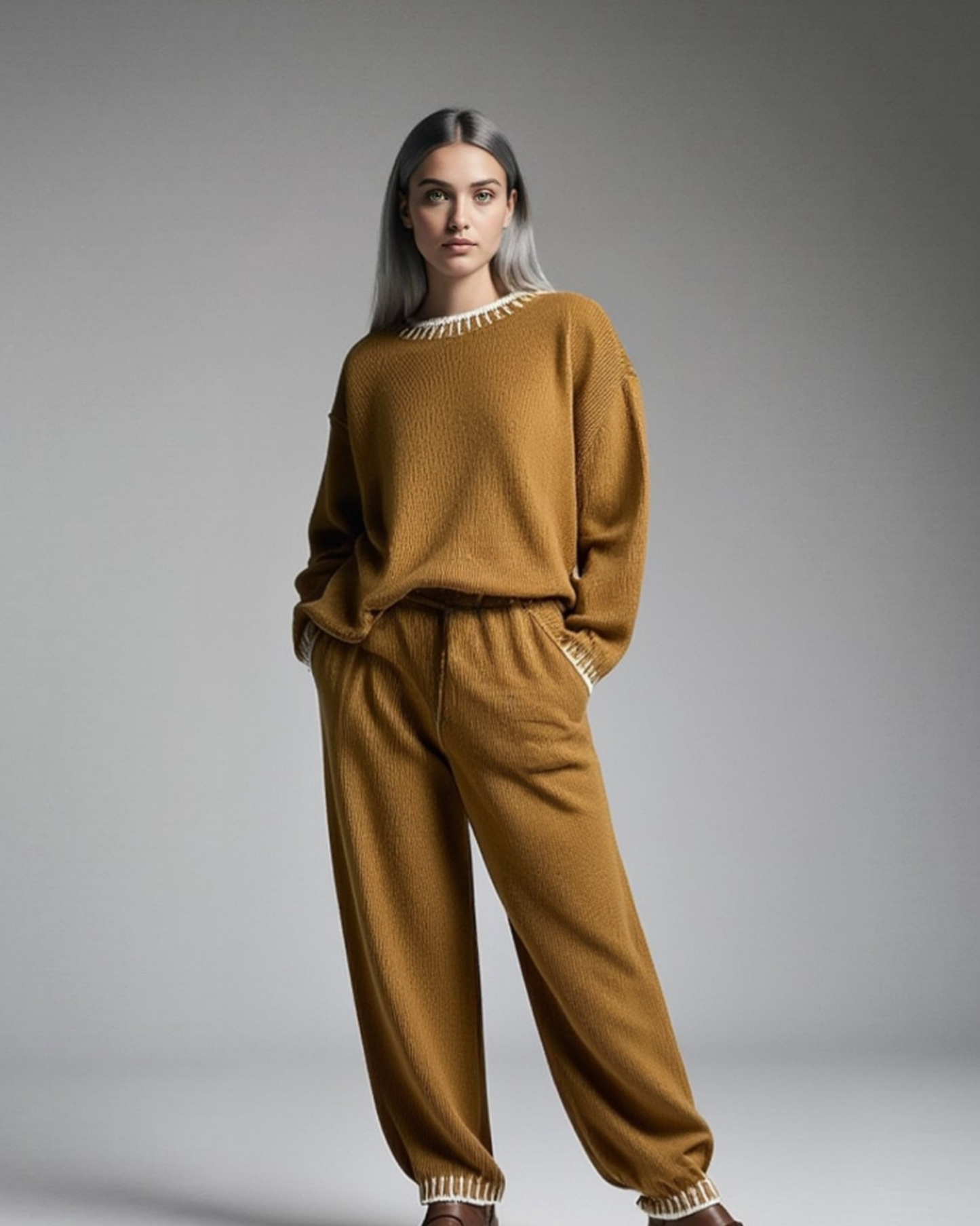 Kuscheliger Strick-Loungewear