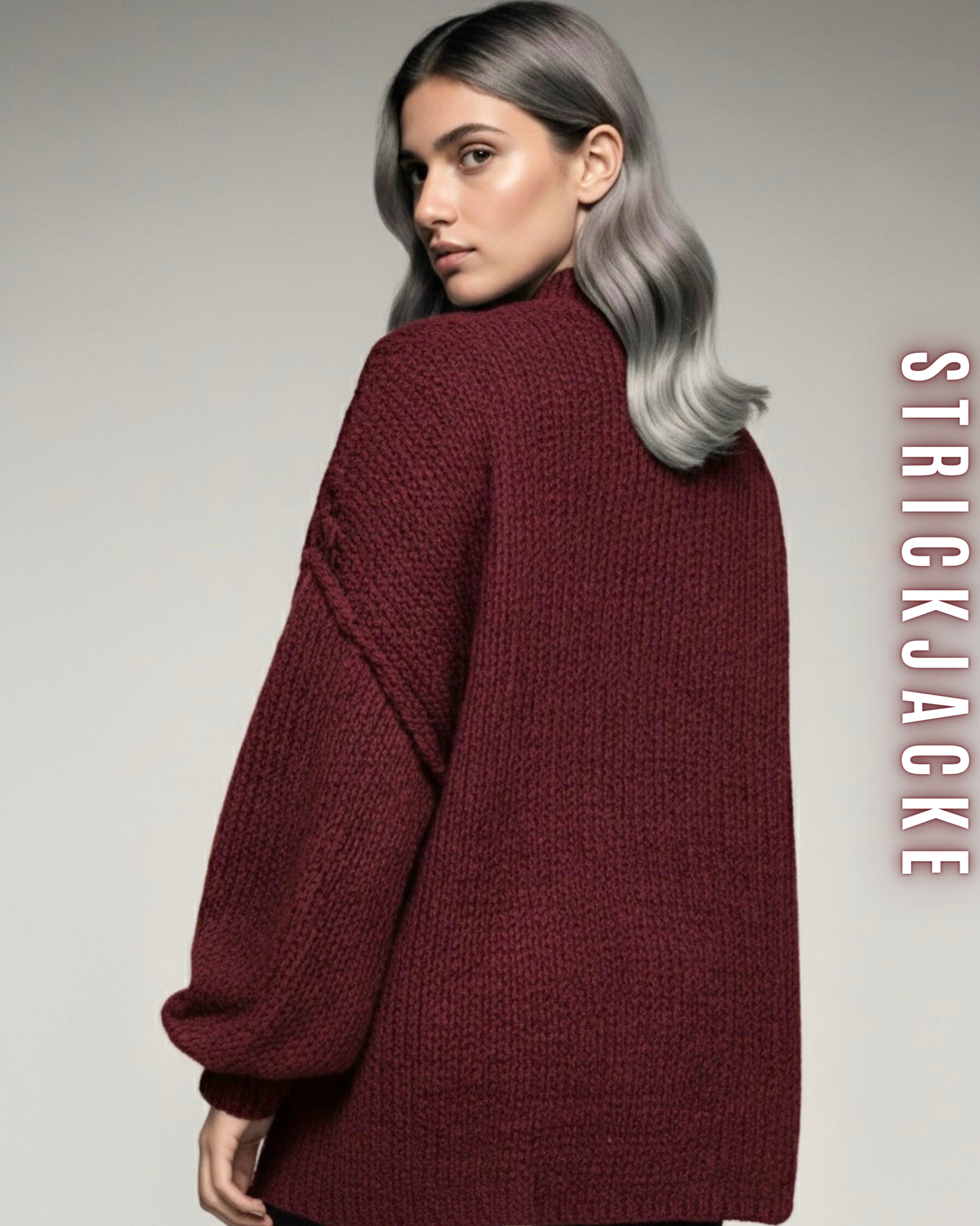 Strickjacke mit Glanzknöpfe