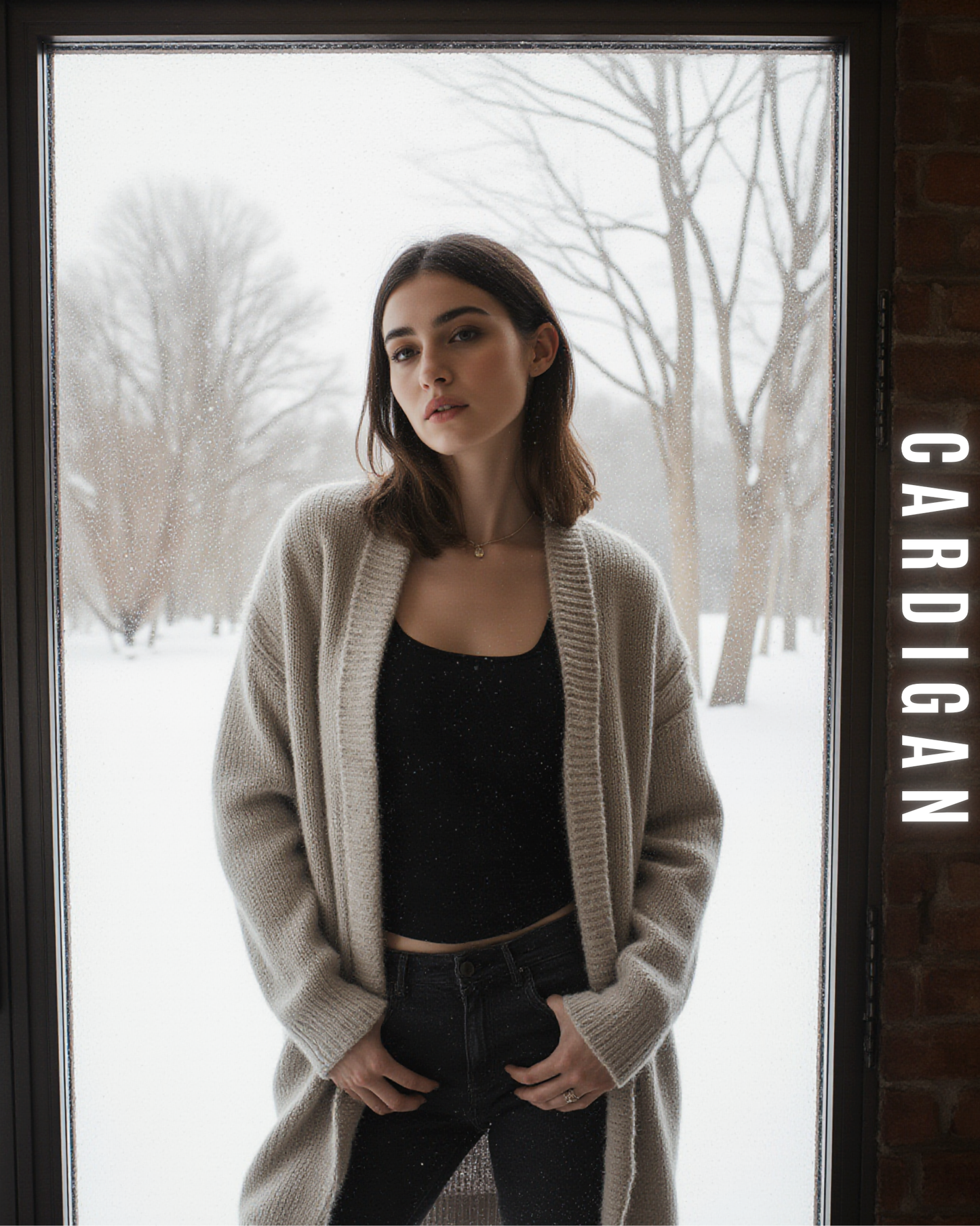 Langer Grobstrick Cardigan