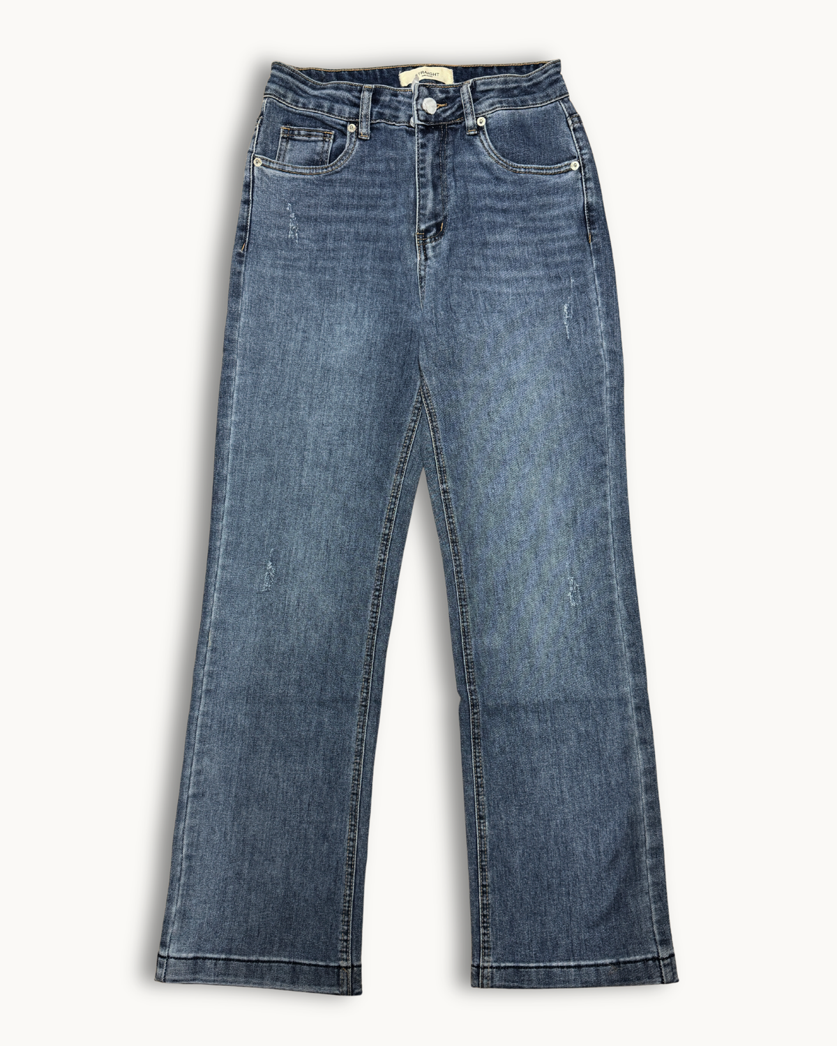 High-Waist Denim "Straight"