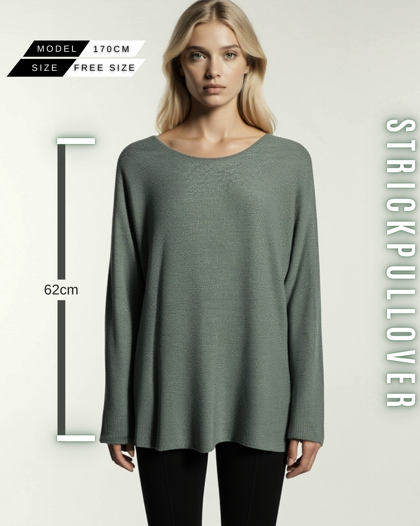 Oversized Strickpullover – Lässiger Feinstrick