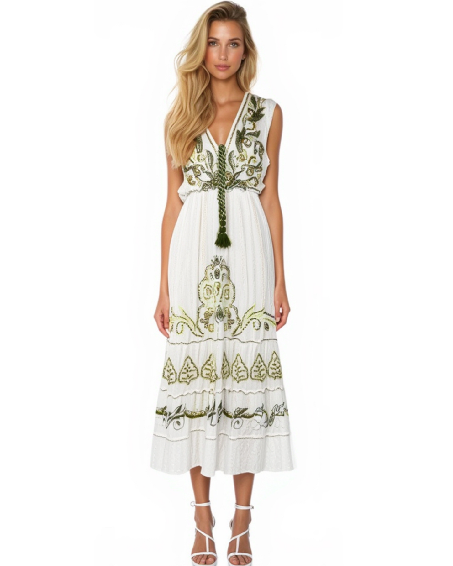 Boho-Maxikleid – Ärmellos
