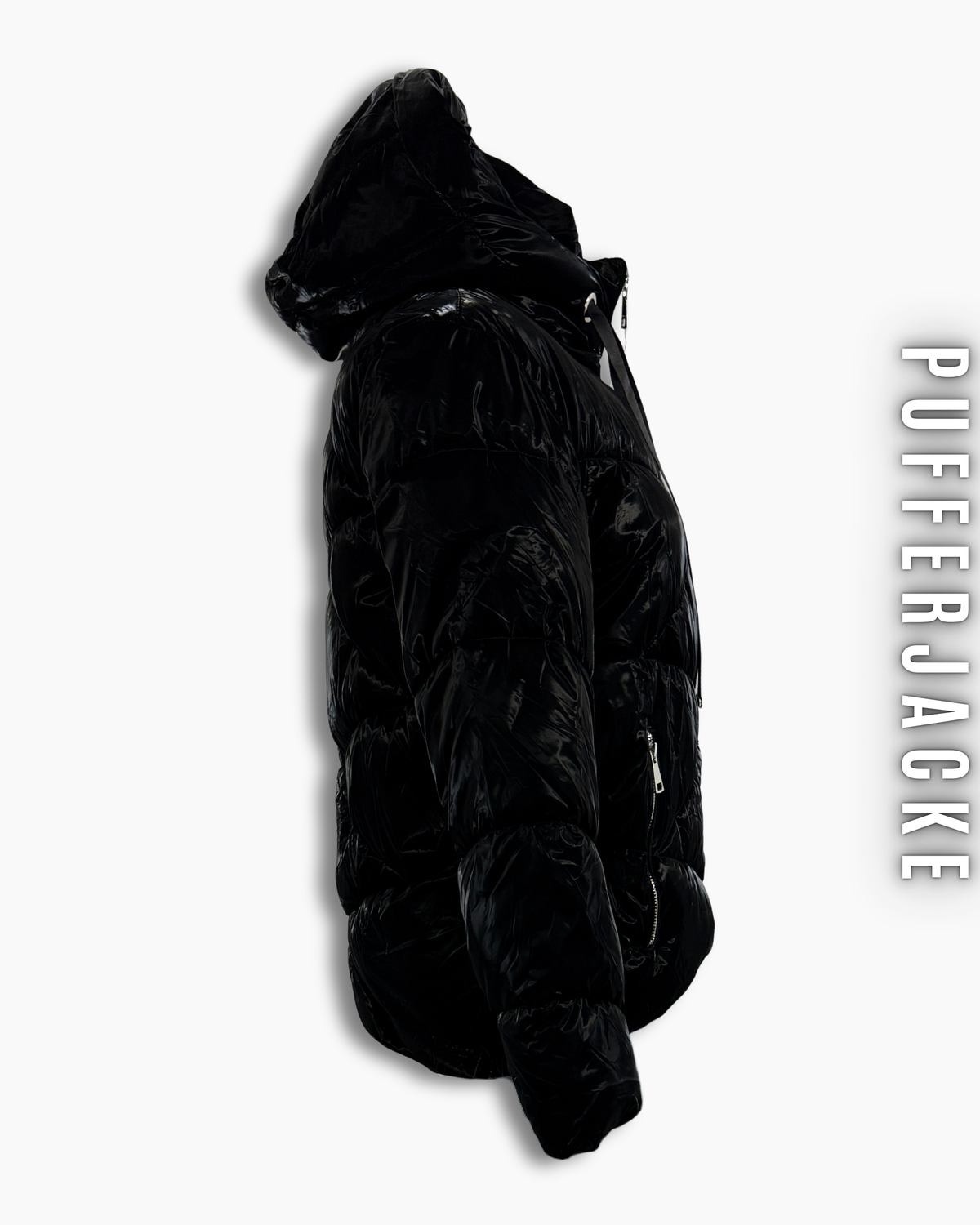 Glanz Pufferjacke Kurz