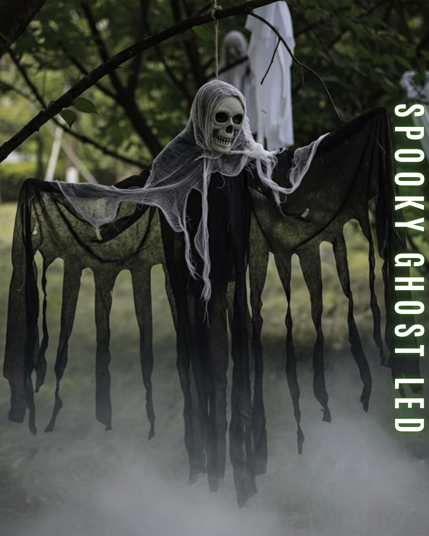 Halloween Spooky Geist mit LED-Lichtern