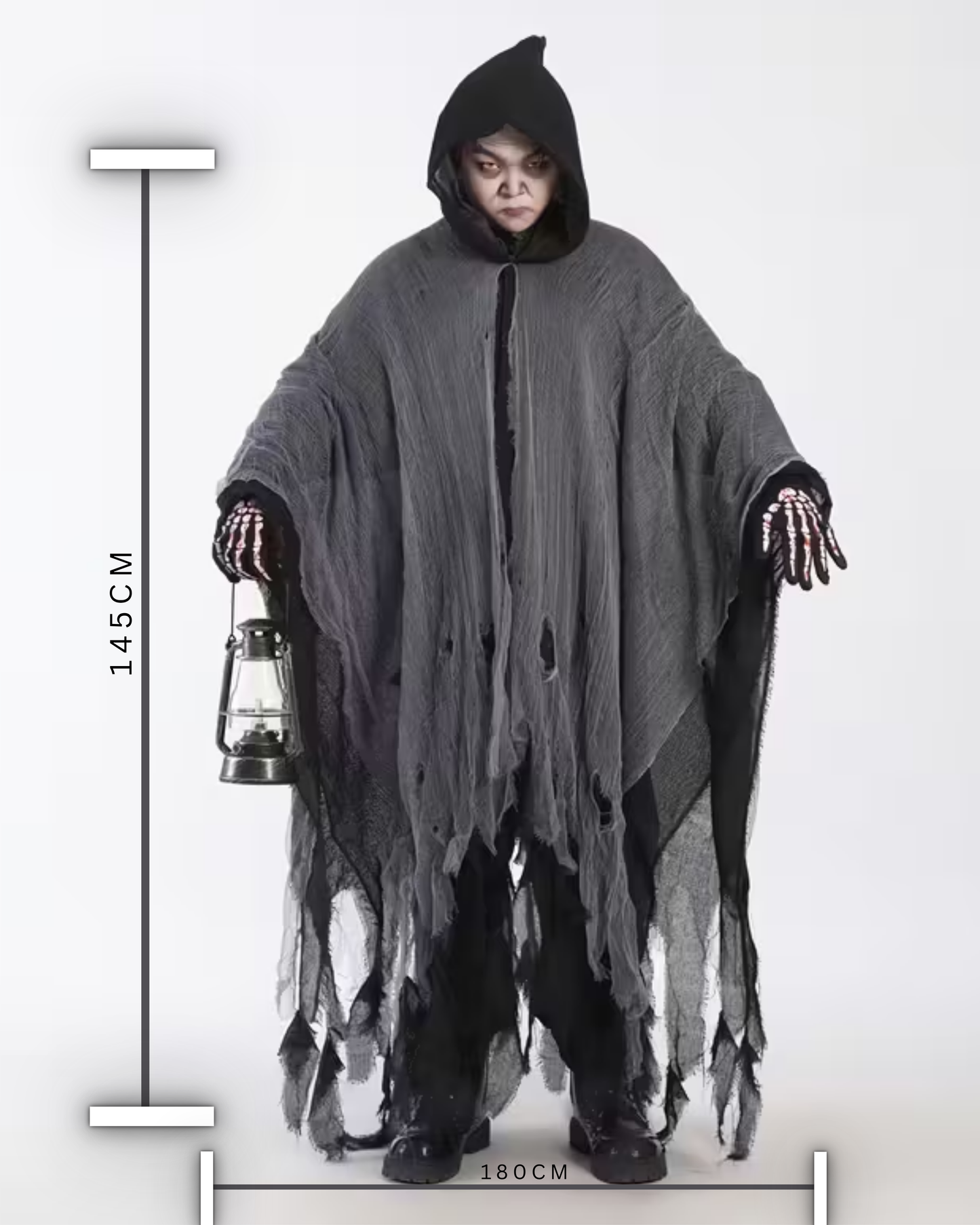 Kinder Zombiekostüm ohne Öllampe