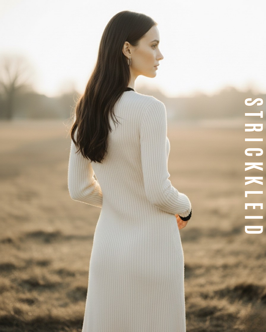 Elegantes Rippstrickkleid