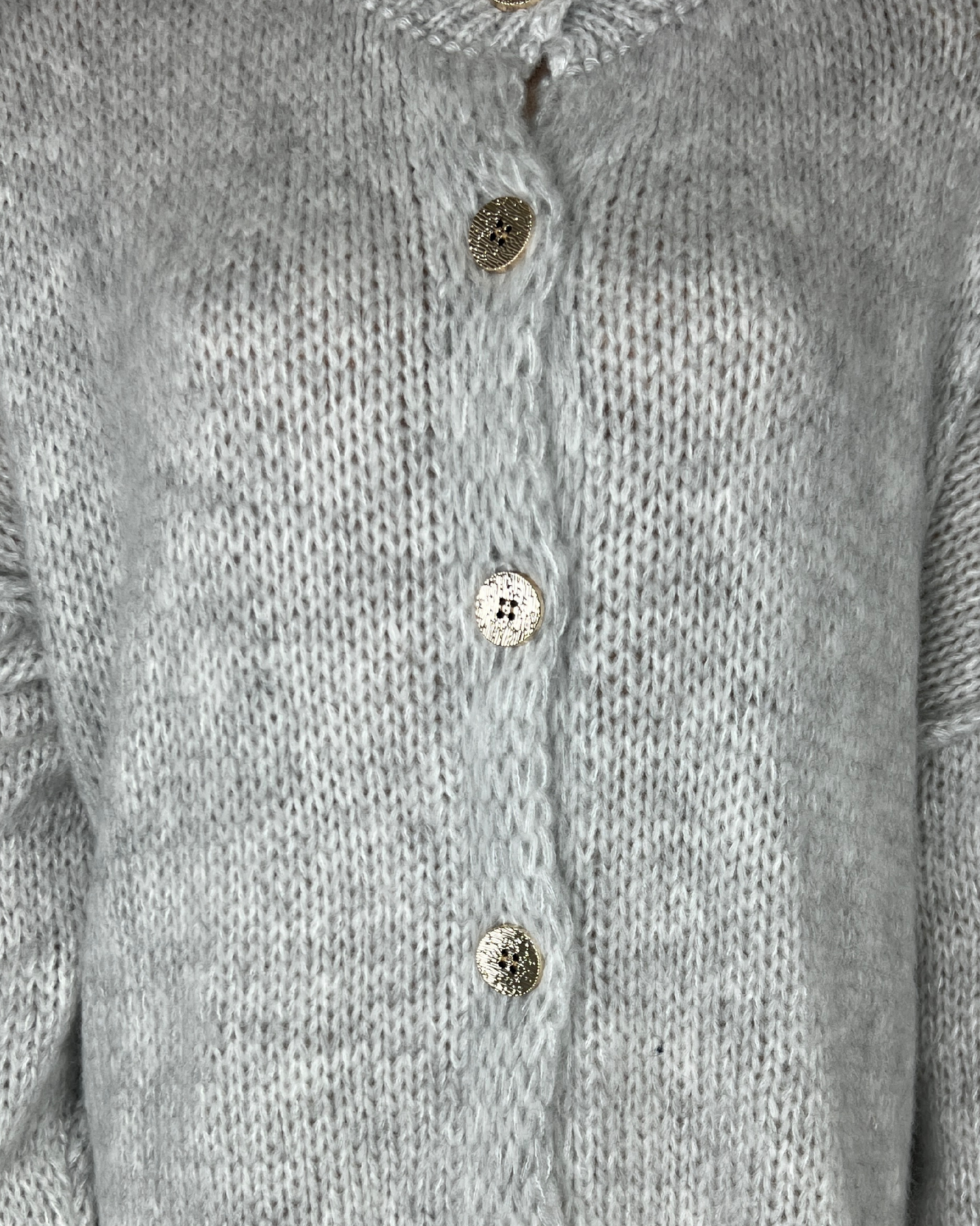 Strickjacke mit Glanzknöpfe