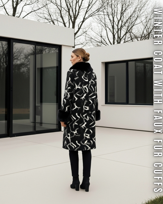 Luxus Wollmantel Midi