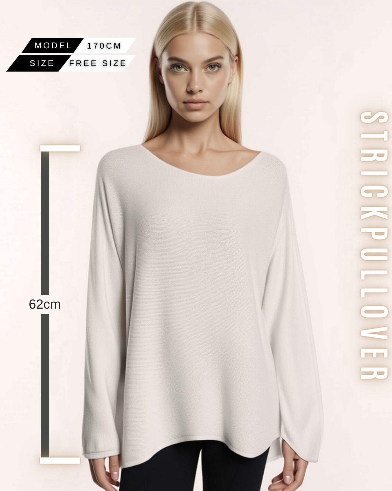 Oversized Strickpullover – Lässiger Feinstrick