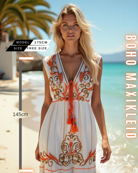Boho-Maxikleid – Ärmellos