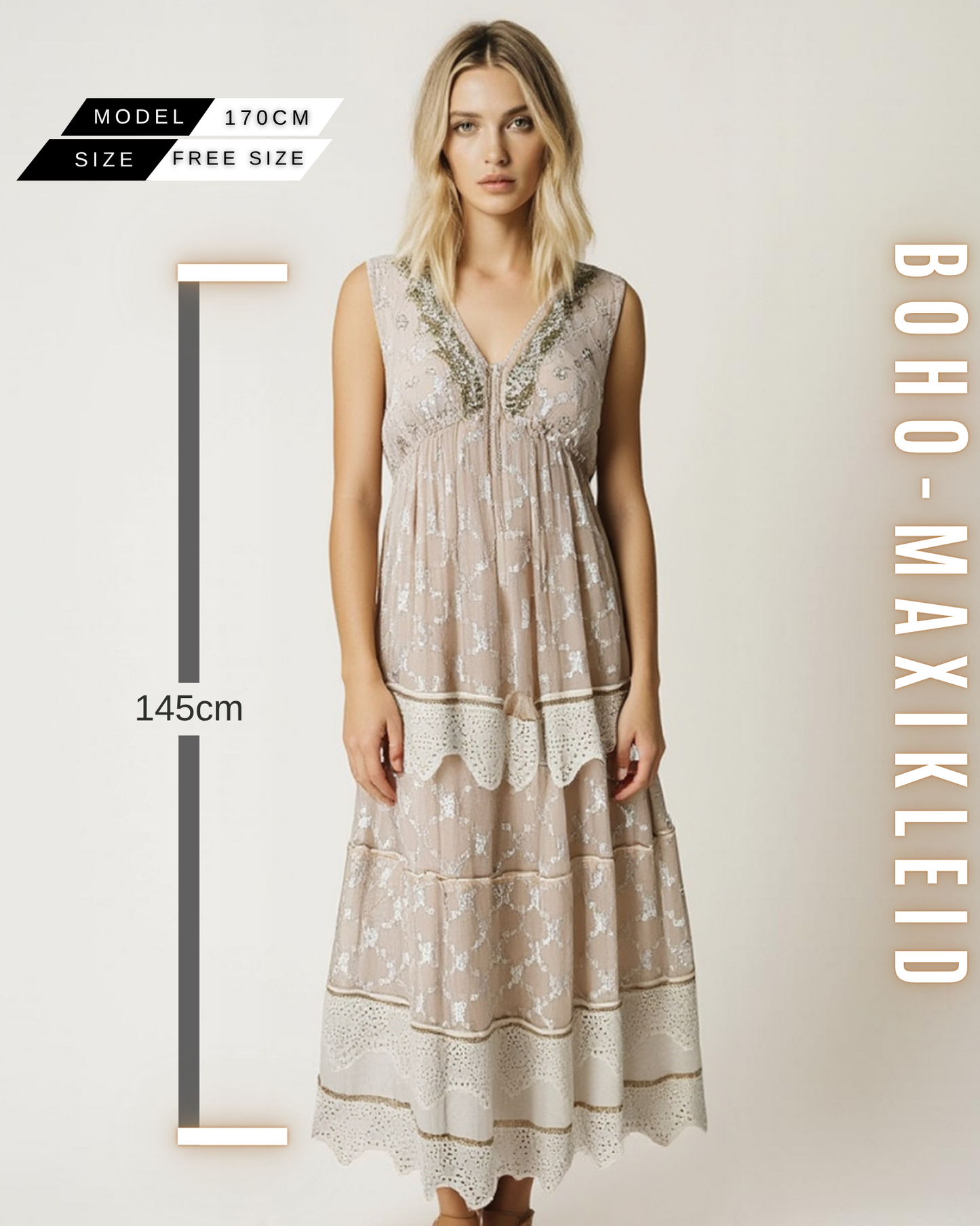 Elegantes Boho-Maxikleid