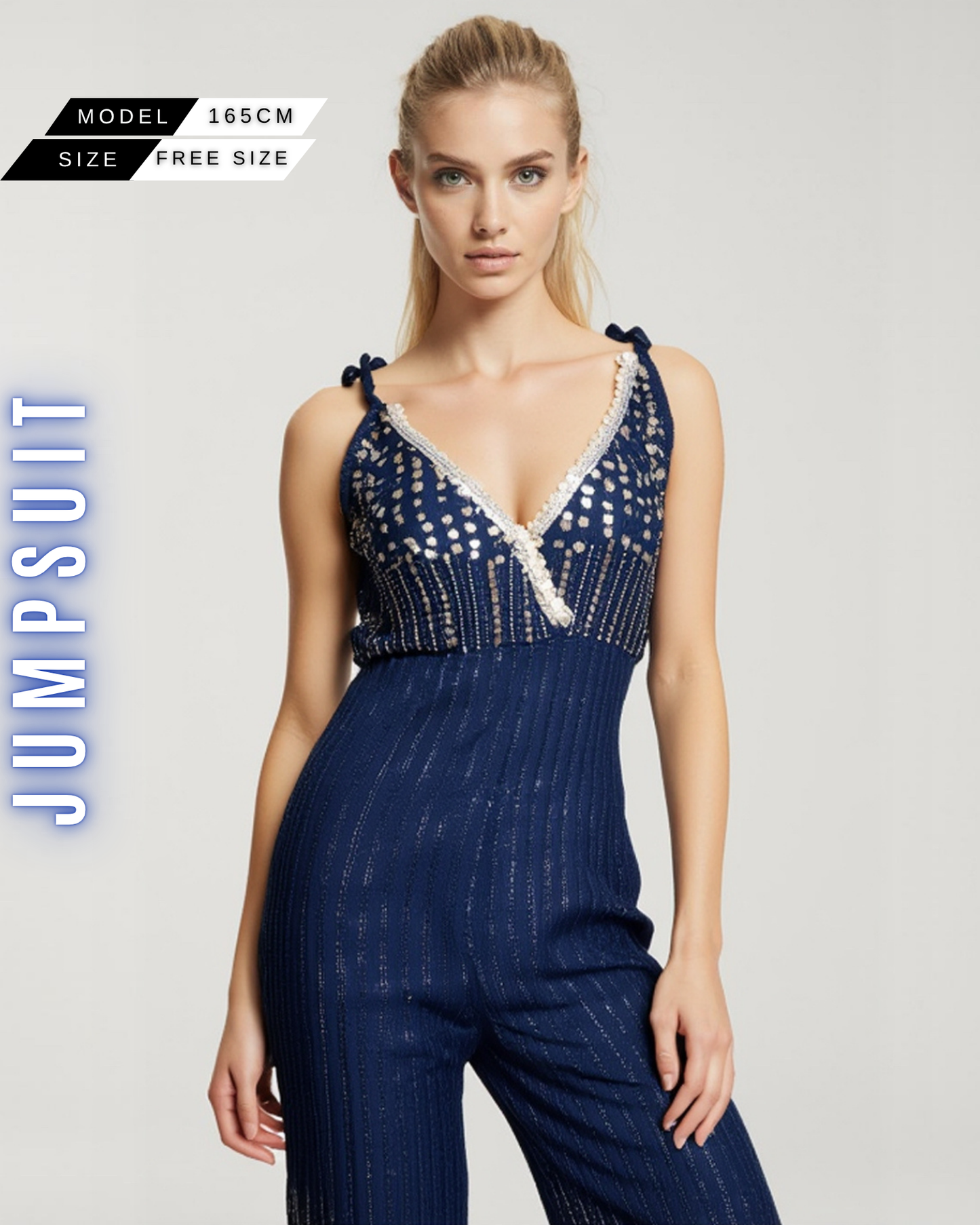 Jumpsuit – Ärmellos & Tailliert
