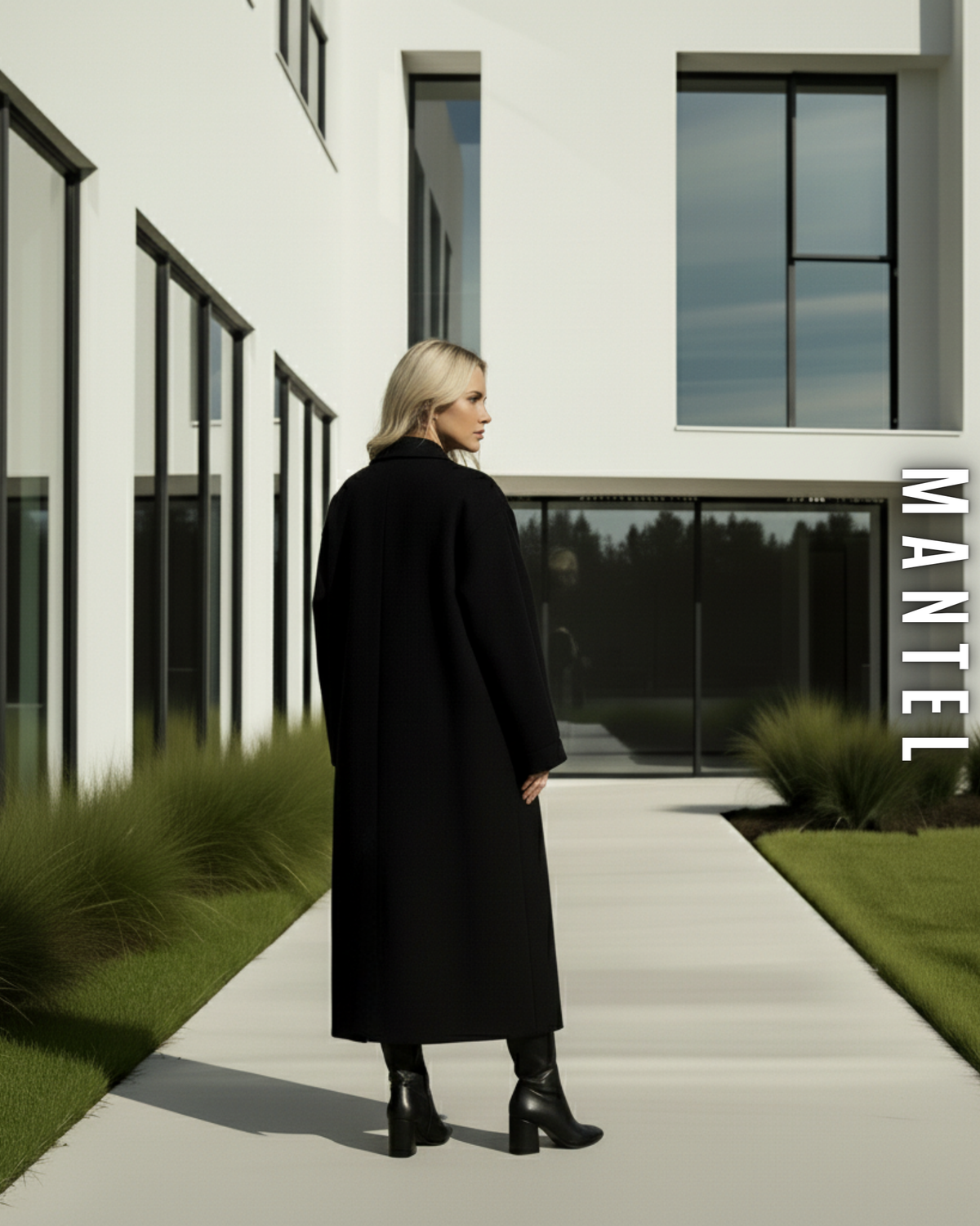 Luxus Wollmantel Oversize