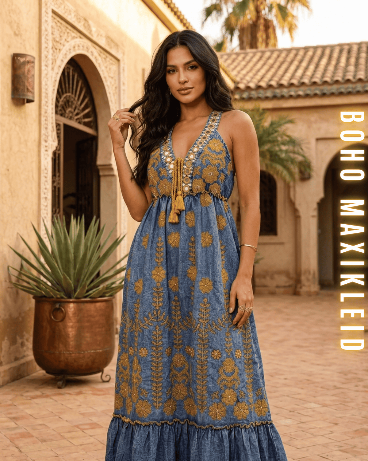 Boho-Stufenkleid „Elara“