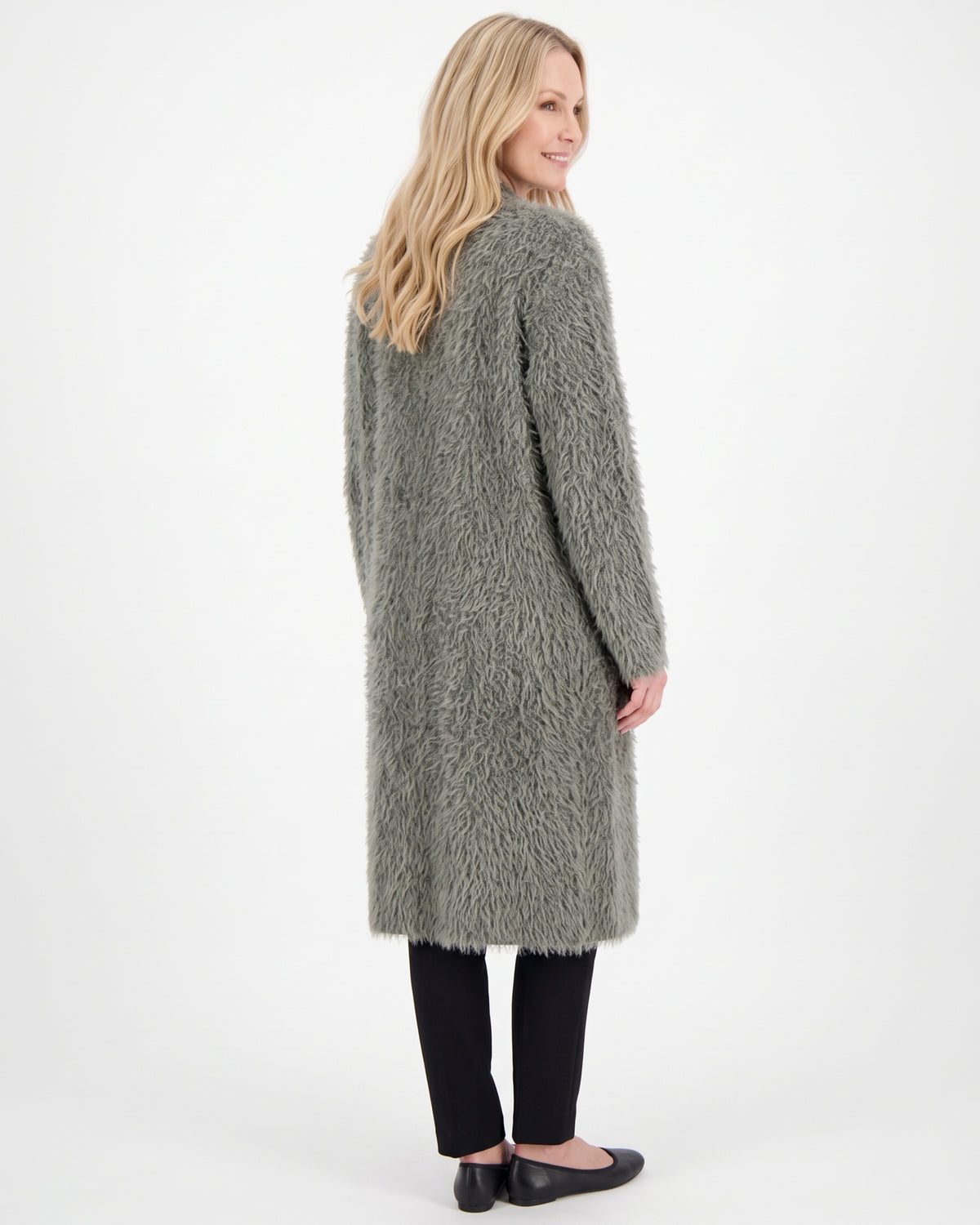 Langer Damen-Cardigan mit Taschen