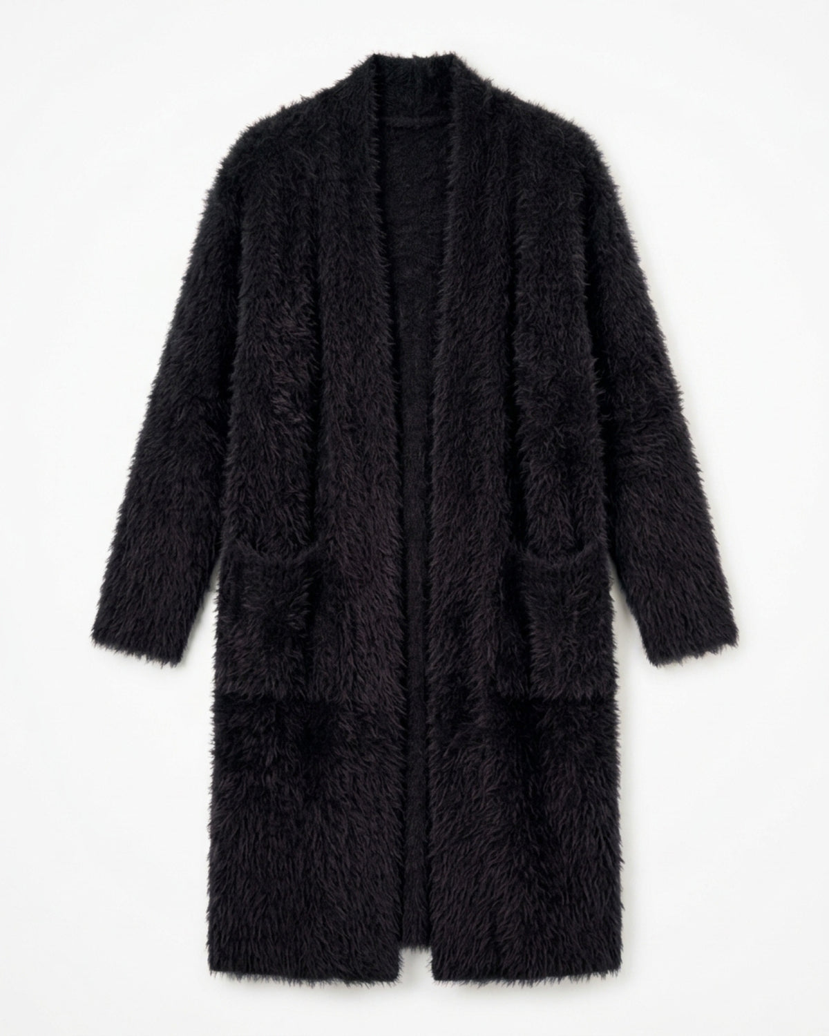 Langer Damen-Cardigan mit Taschen
