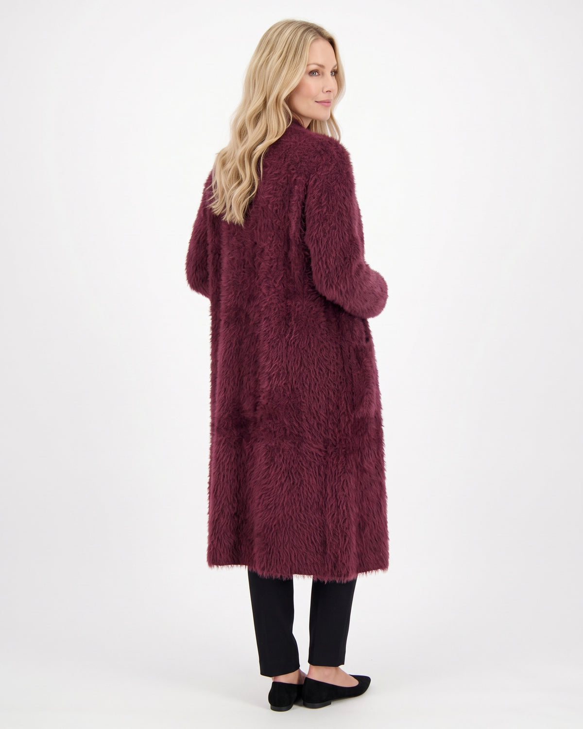 Langer Damen-Cardigan mit Taschen