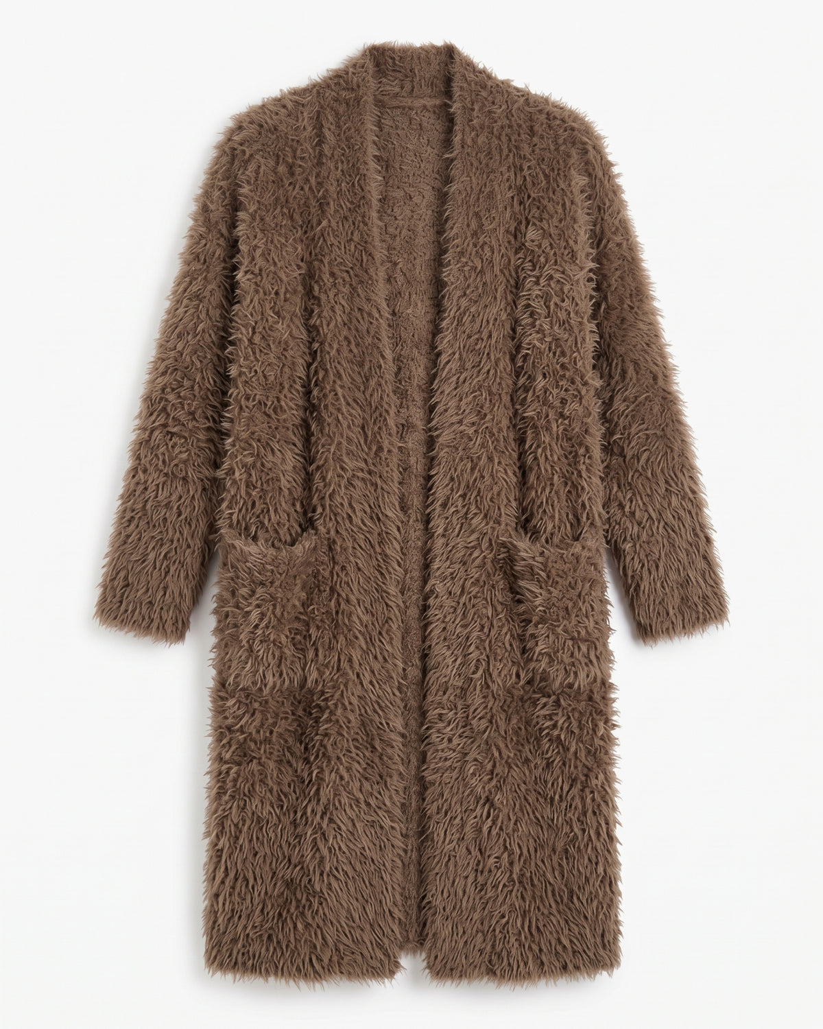 Langer Damen-Cardigan mit Taschen