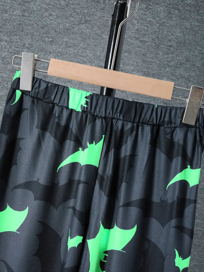 Bequeme Jungen Jogginghose mit geometrischem Print passend zum Halloween Set