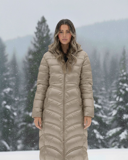 Langer Daunenmantel Winter