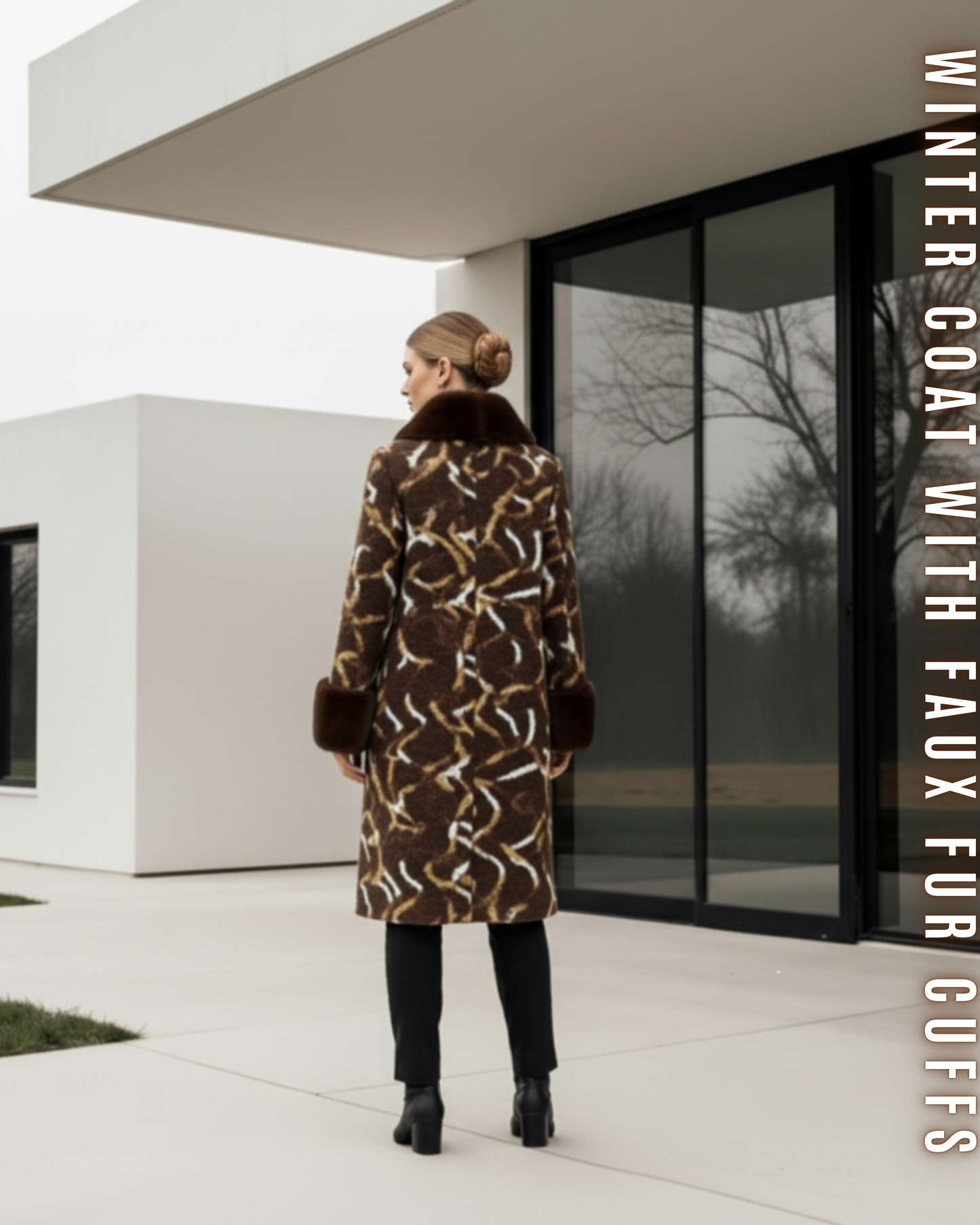 Luxus Wollmantel Midi