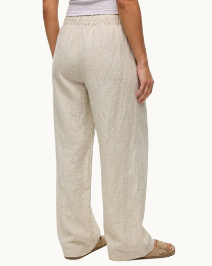 Luftige Leinenhose – Wide-Leg