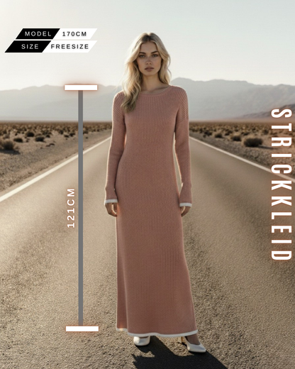 Elegantes Rippstrickkleid