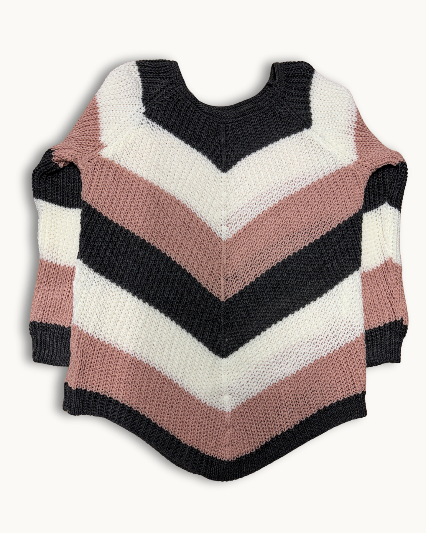 Chevron Strickpullover – V-Muster
