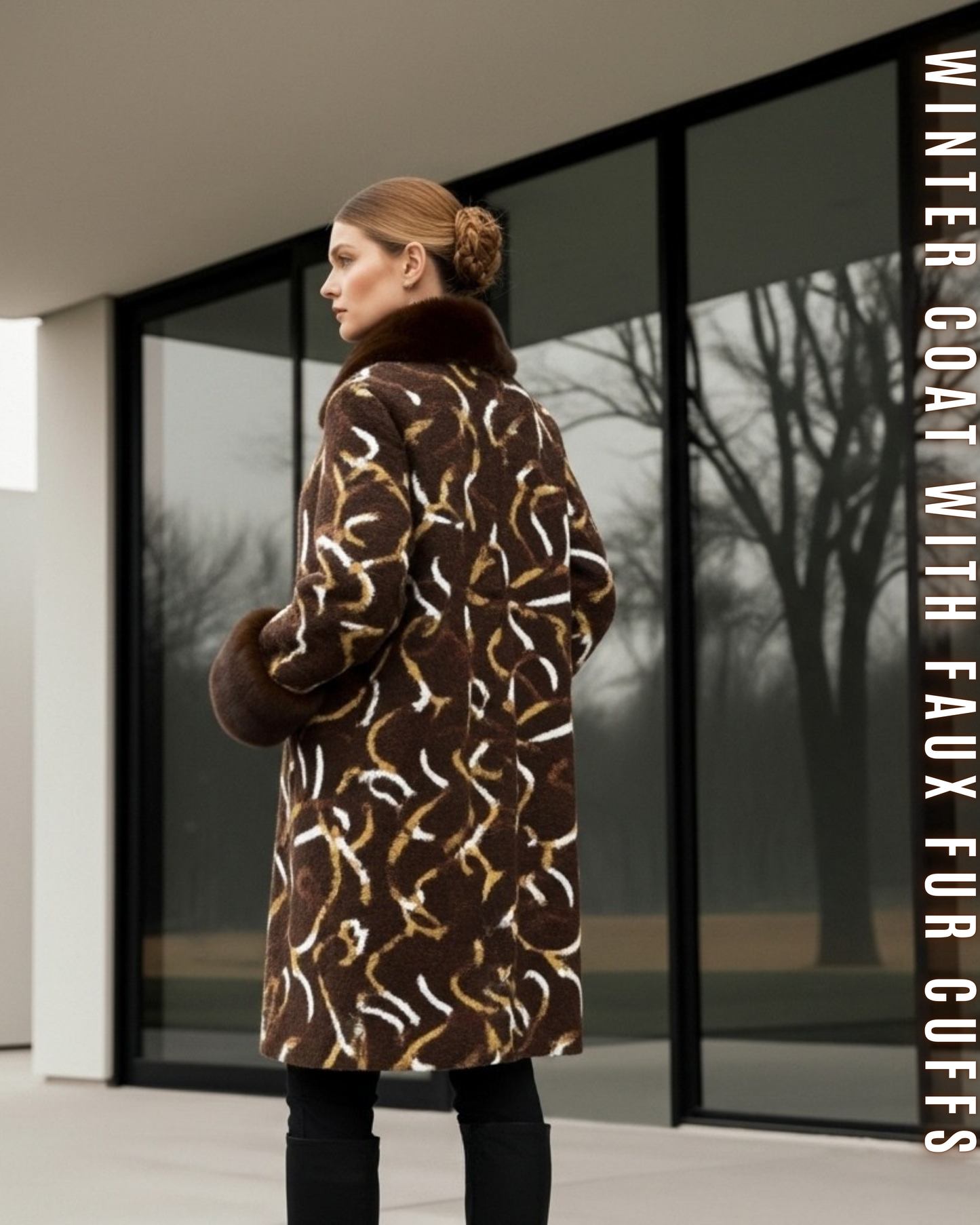 Luxus Wollmantel Midi